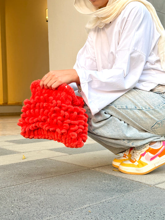 The Bloom Clutch in Orange