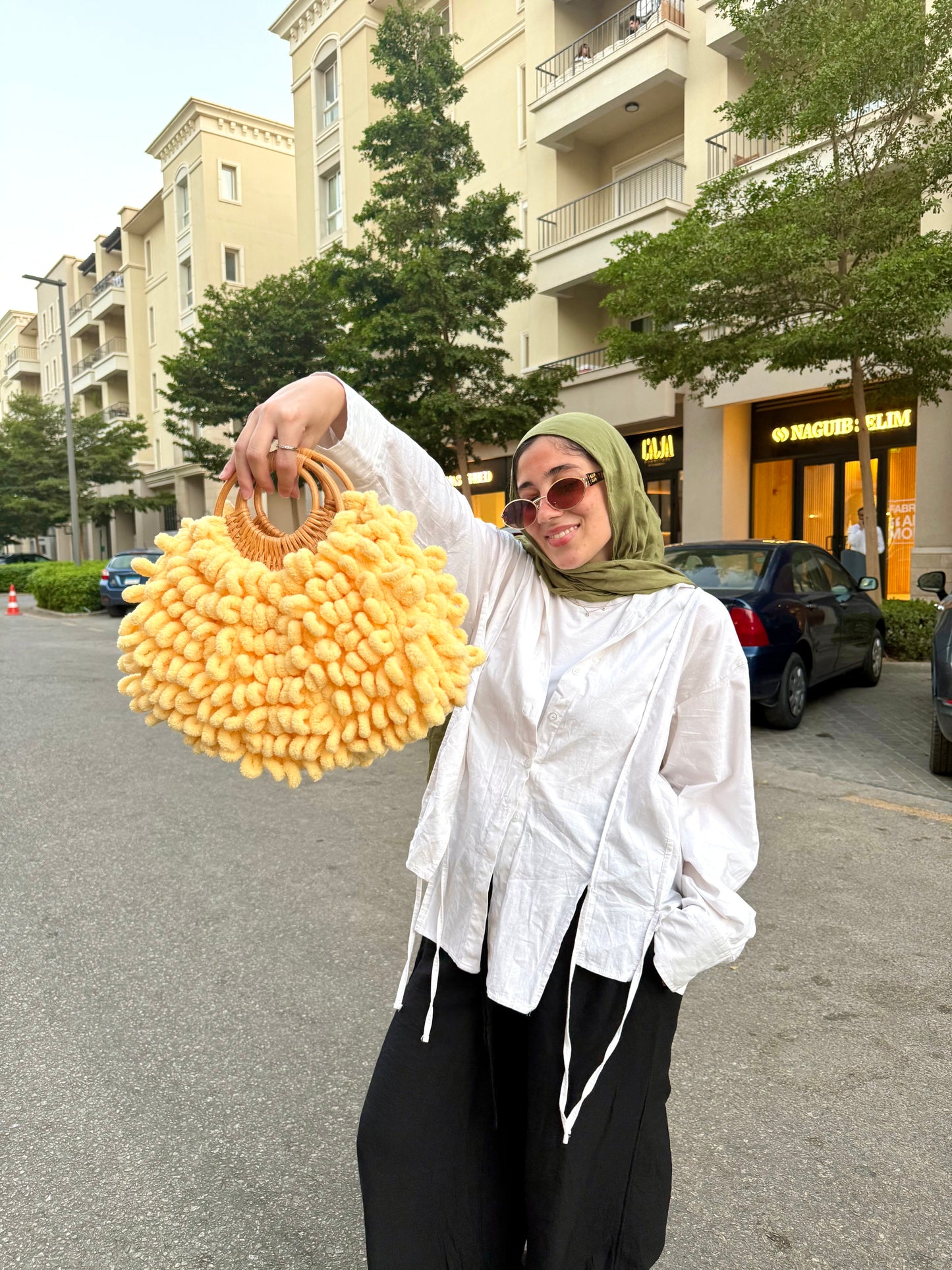 The Halo Bag in Butter Yellow
