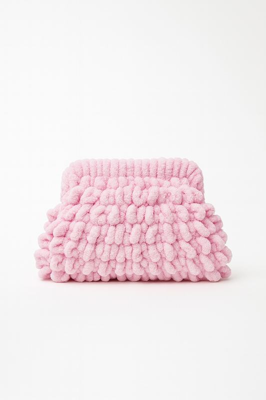 The Bloom Clutch in Baby Pink