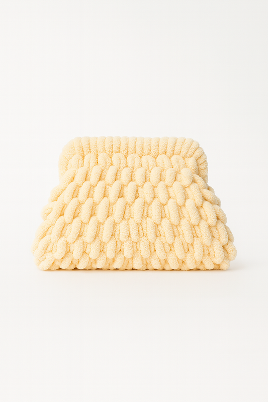 The Bloom Clutch in Cream