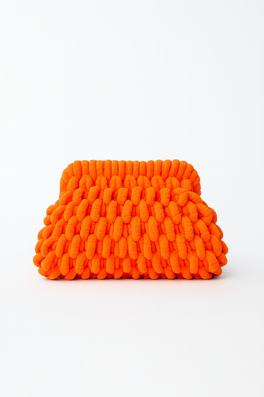 The Bloom Clutch in Orange